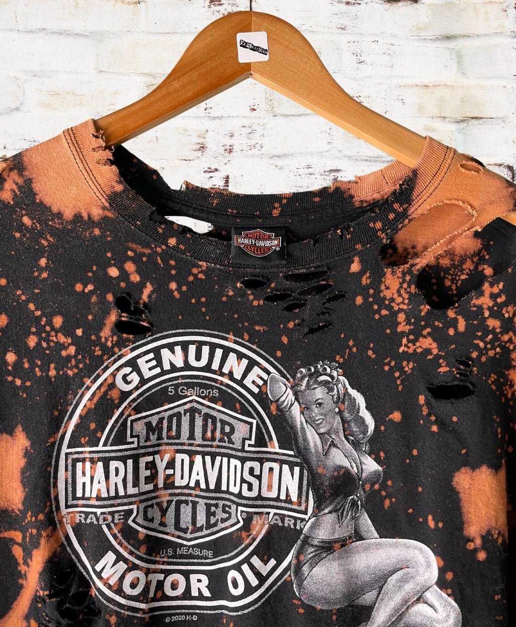 Harley Davidson Mexico Bleached Crop Tee