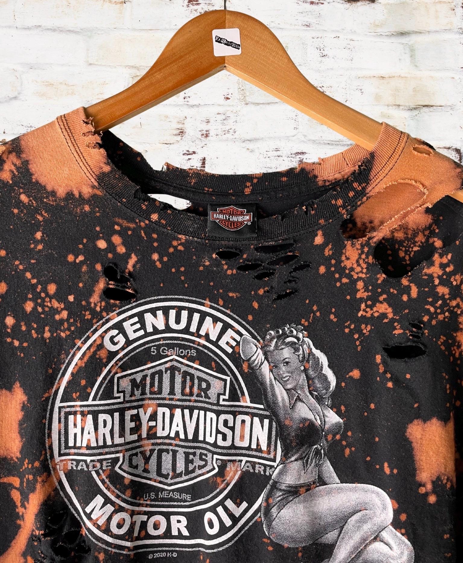 Harley Davidson Mexico Bleached Crop Tee
