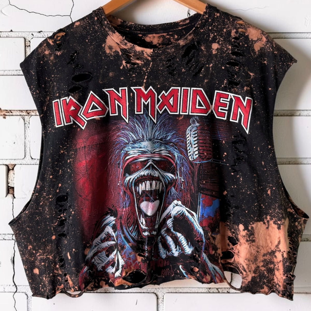 Iron Maiden - Killers Bleached Distressed Band Tee