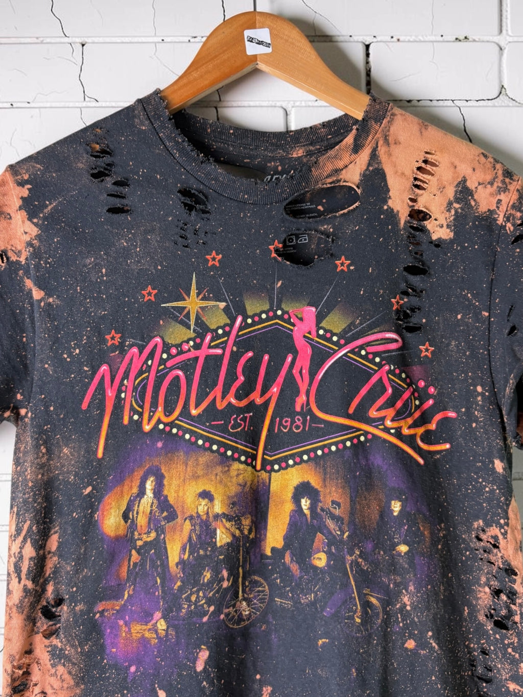 Motley Crue Girls Girls Girls Distressed Tee