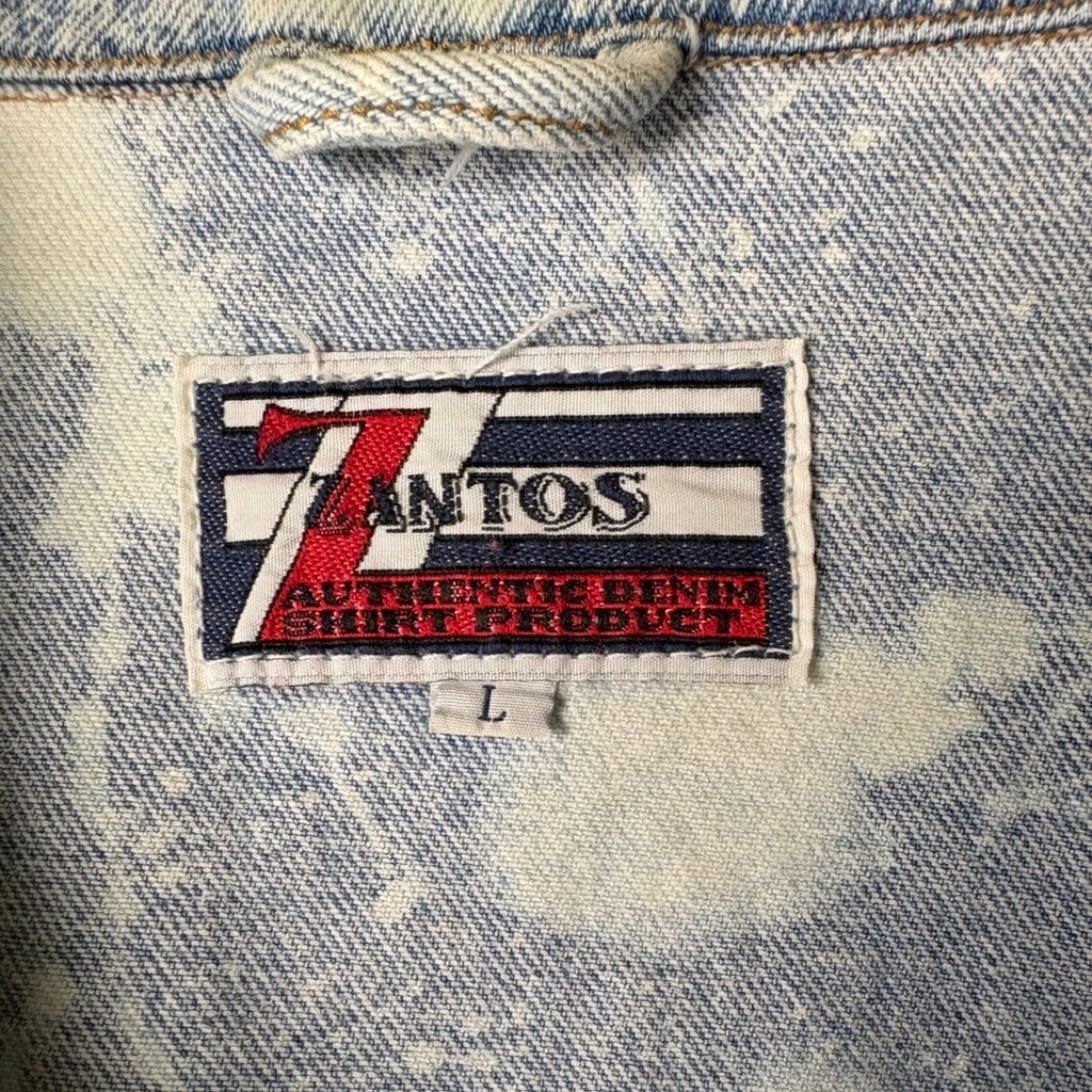 198X - Custom Patchwork Bleached Denim Jacket Punk Rock Jacket Alternative Tumblr Grunge