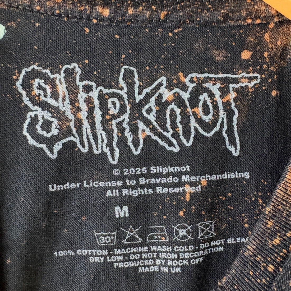 Slipknot - The Gray Chapter Bleached Distressed cropped Band Tee