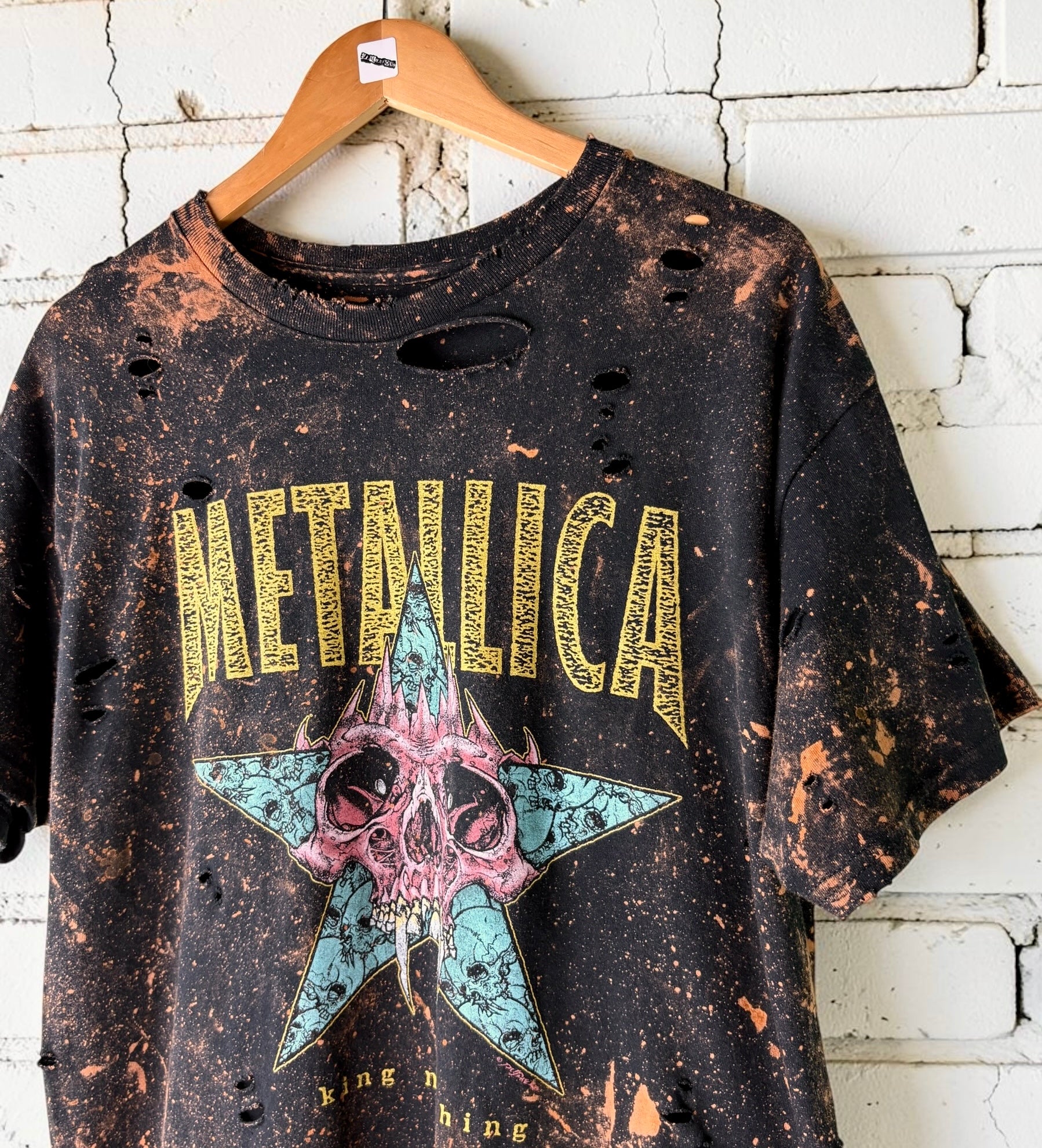 Metallica - King Nothing Bleached Distressed Tee