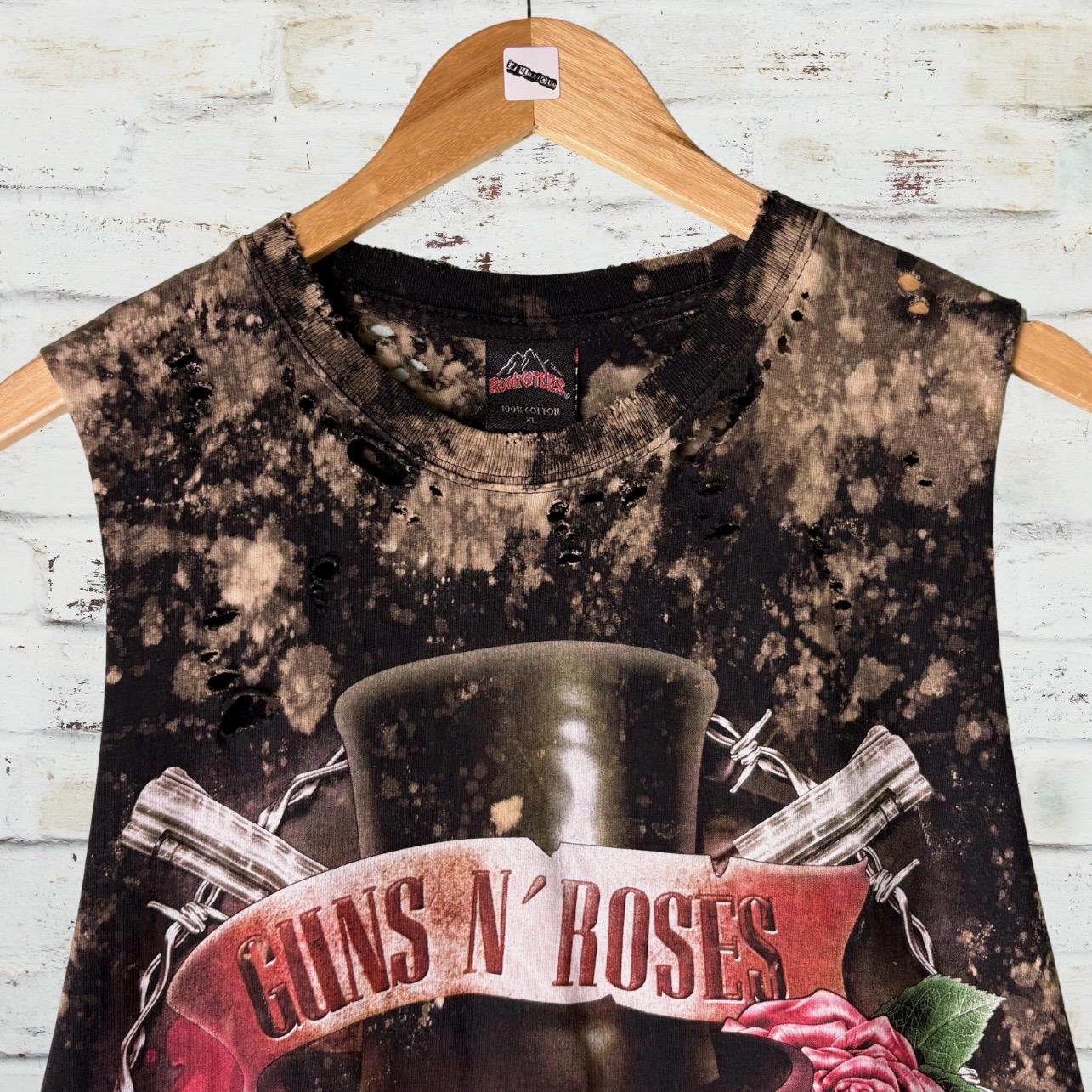 Guns n Roses Distressed Bleached Tee