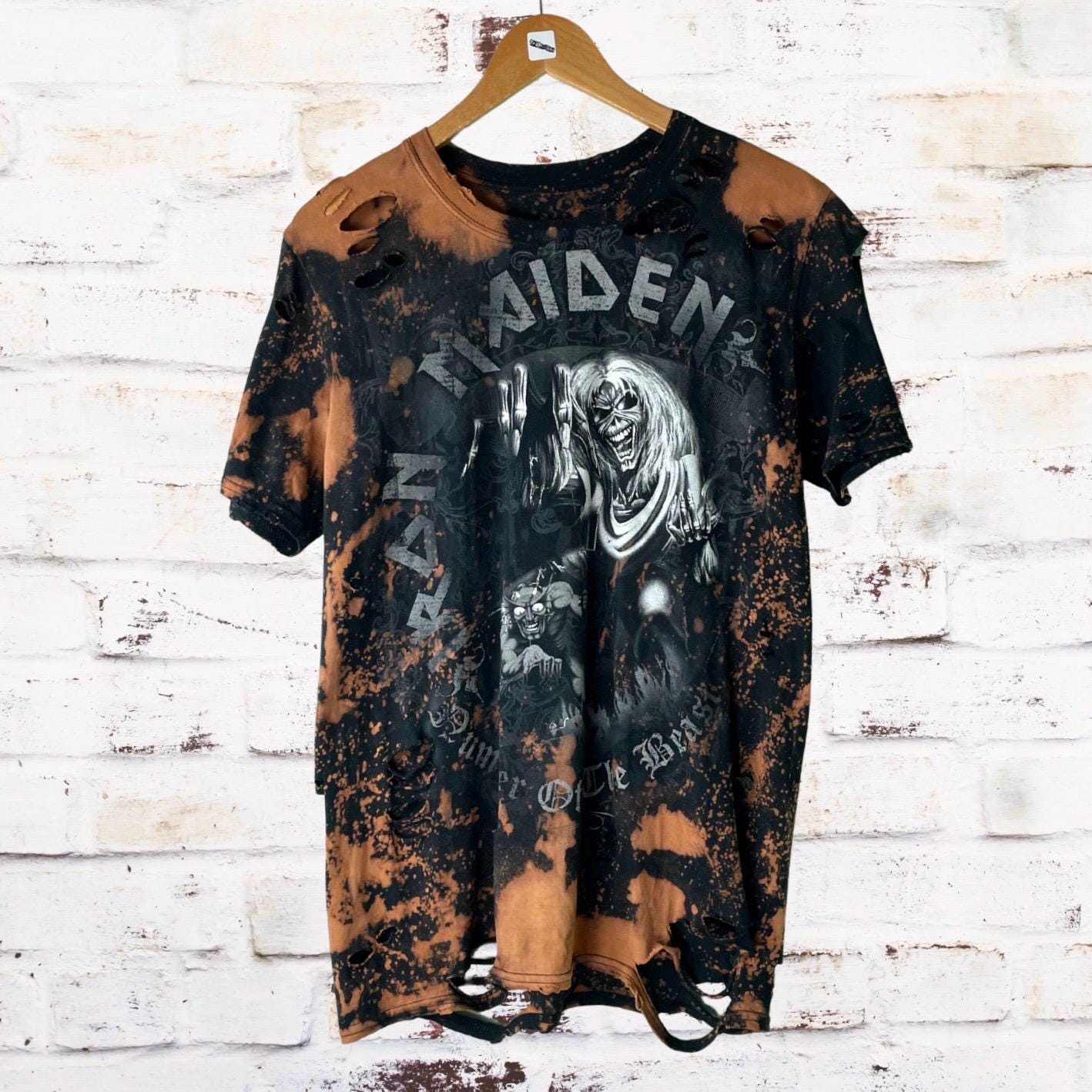 Iron Maiden The Number Of The Beast Distressed Tee