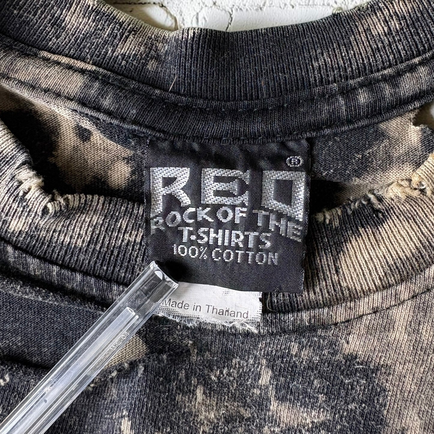 AC/DC - Hells Bells Bleached Distressed Cropped Tee