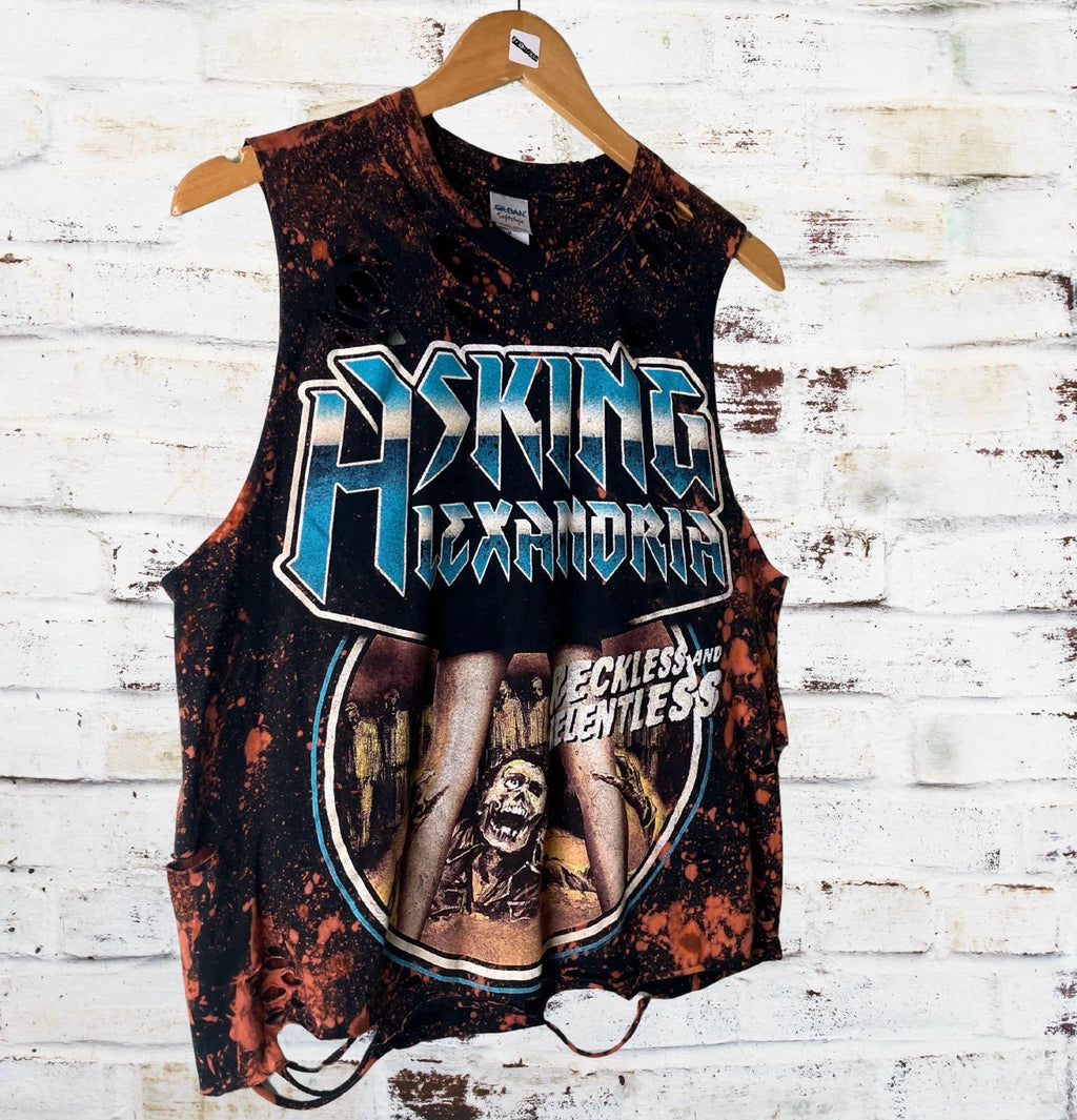 Asking Alexandria - Reckless And Relentless Thrashed Band Shirt