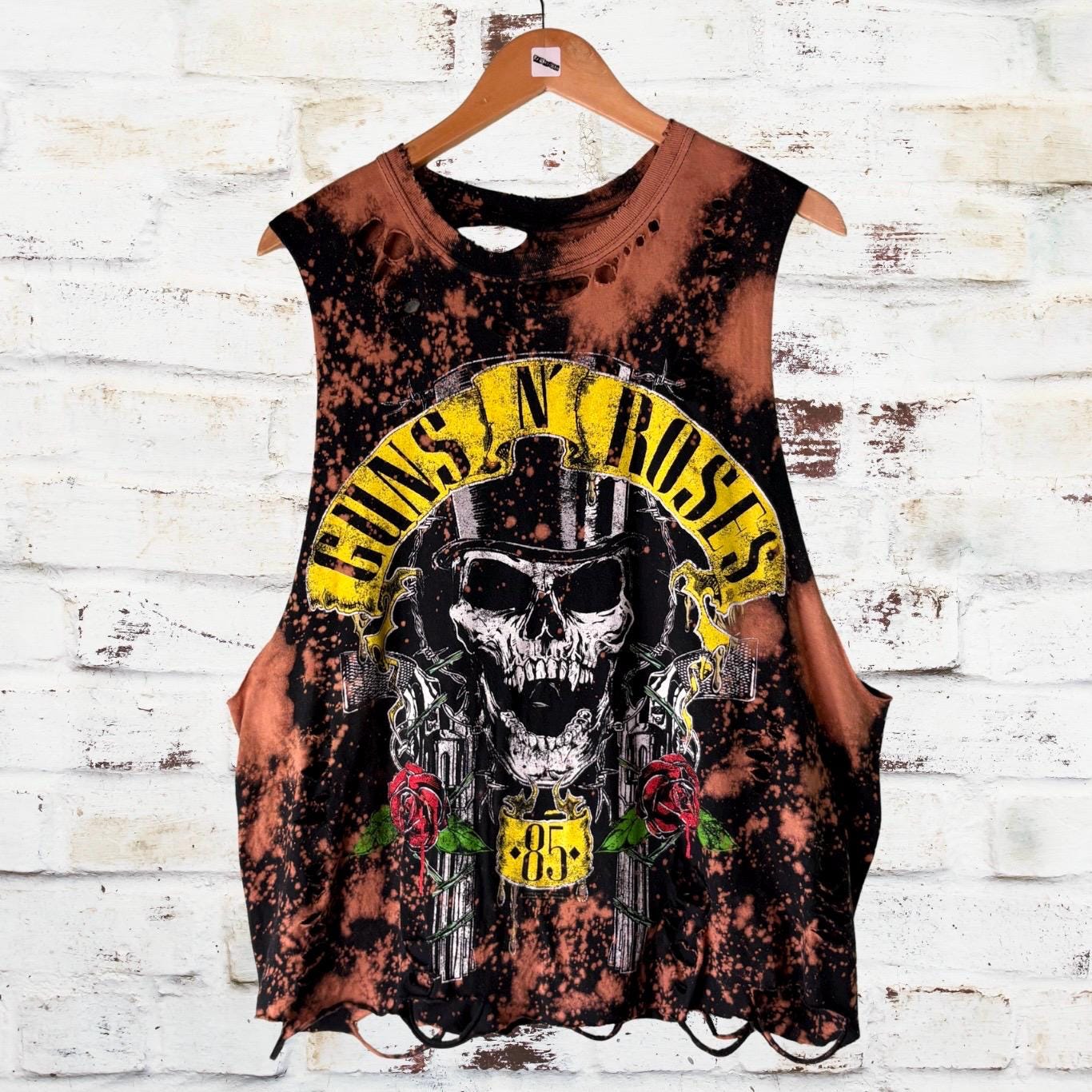 Guns n Roses Bleached Distressed Tee