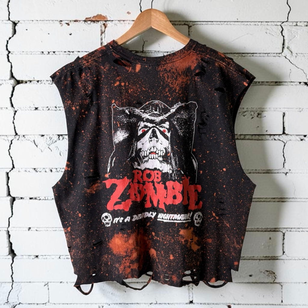 Rob Zombie Bleached Distressed T-Shirt Size XL