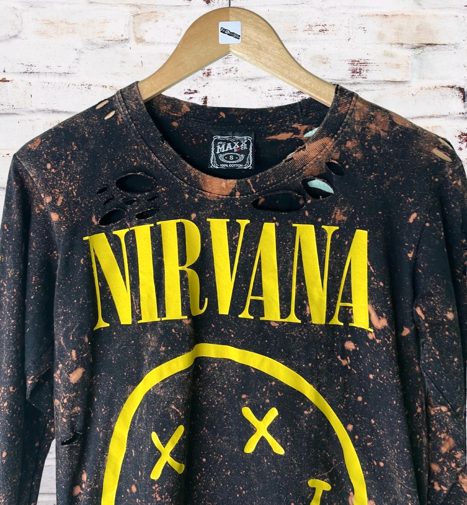 Nirvana Classic Smiley Logo Long Sleeve Tee
