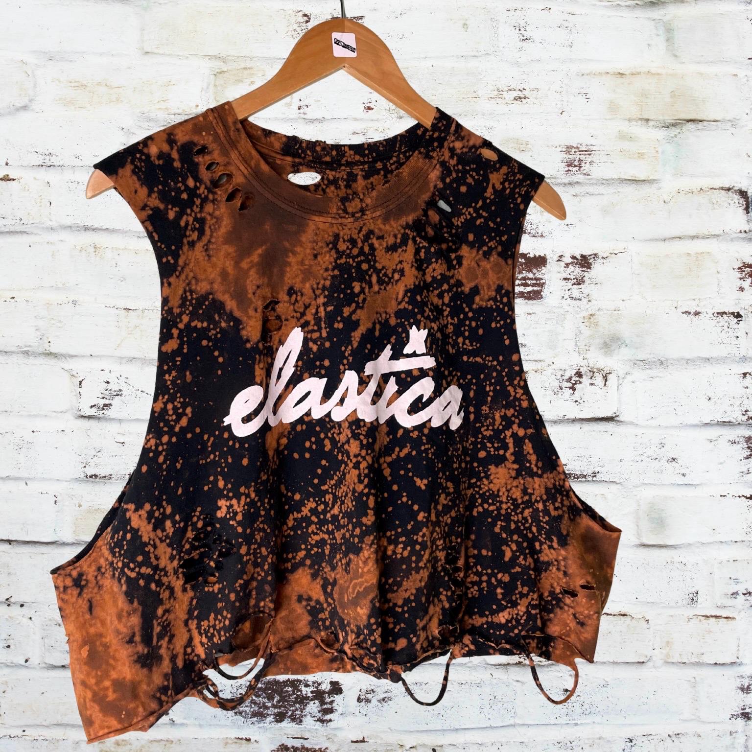 Elastica Distressed Band Shirt