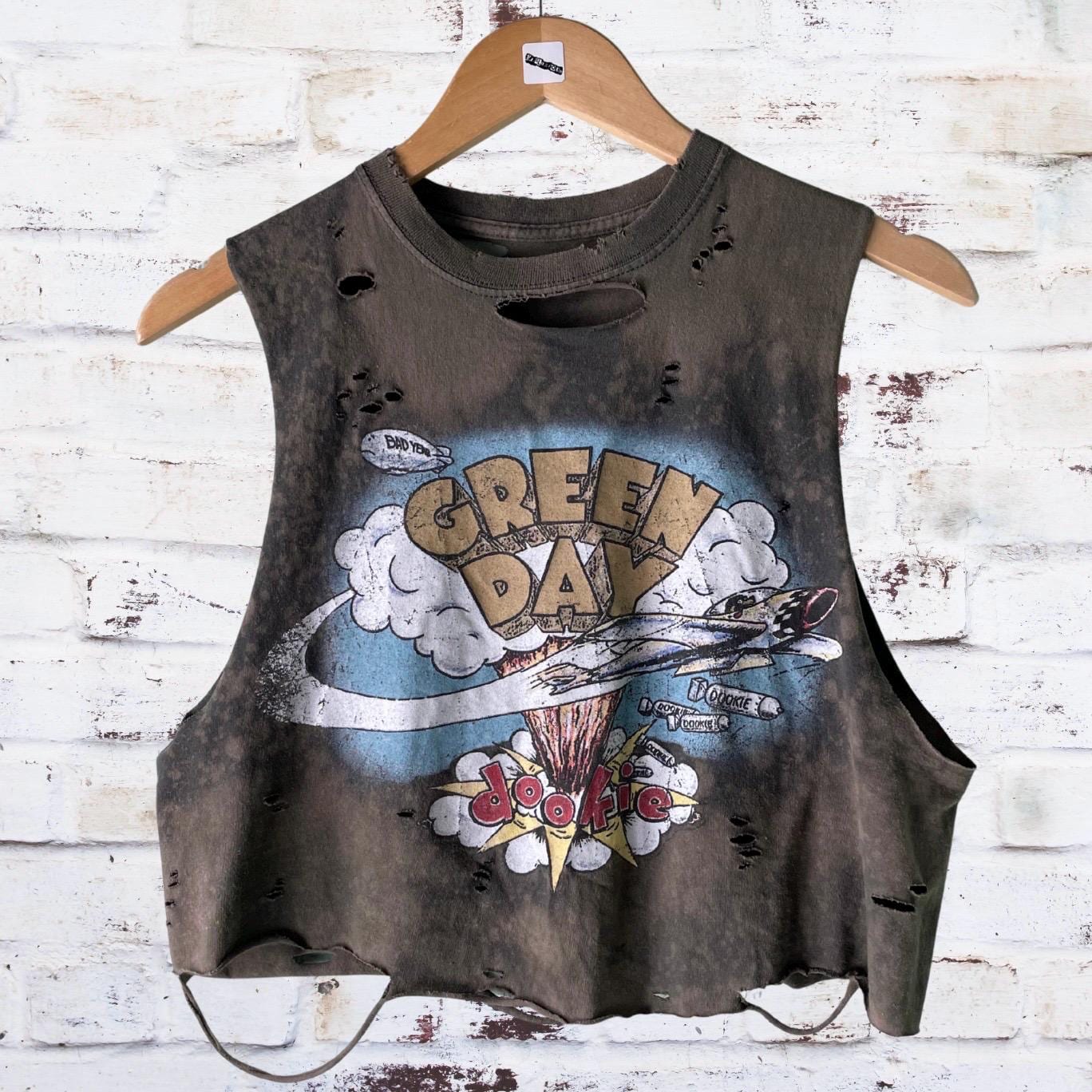 Green Day Dookie Cropped T-Shirt