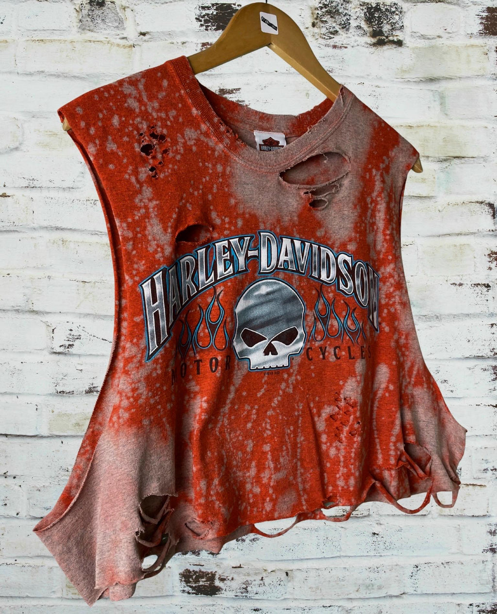 Harley Davidson Bleached Distressed T-Shirt