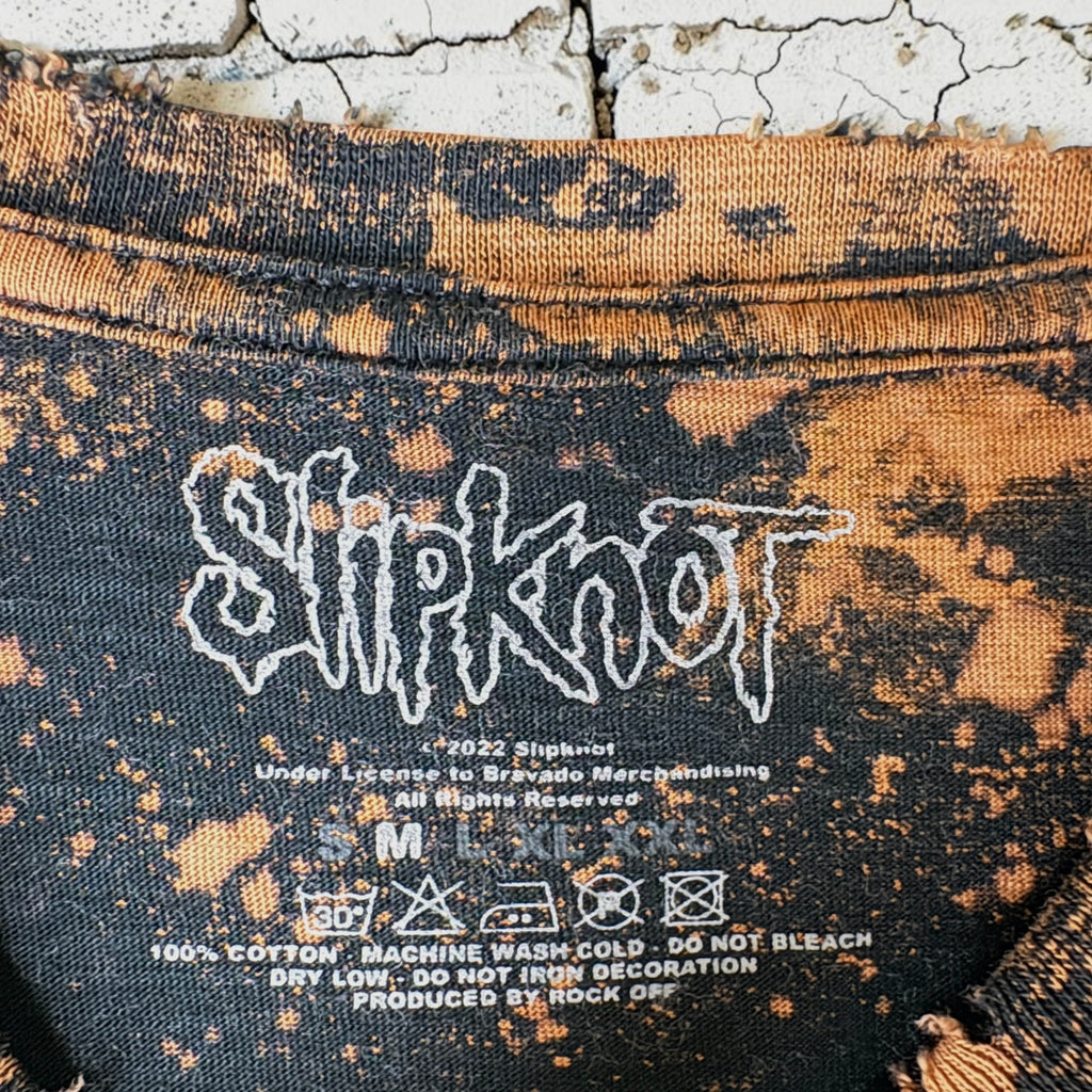 Slipknot Bleached Distressed cropped Band Tee