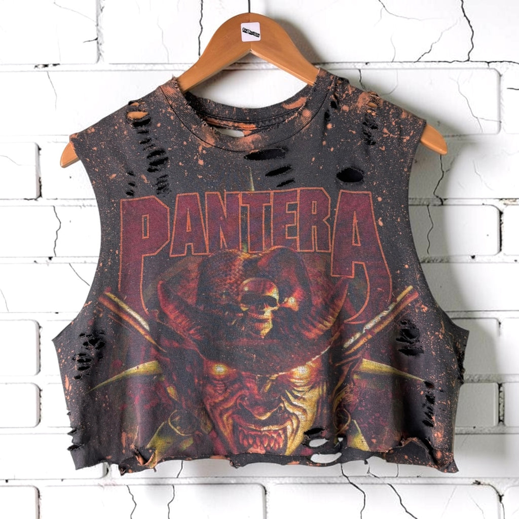 Pantera Cowboys From Hell Bleached Distressed Tee