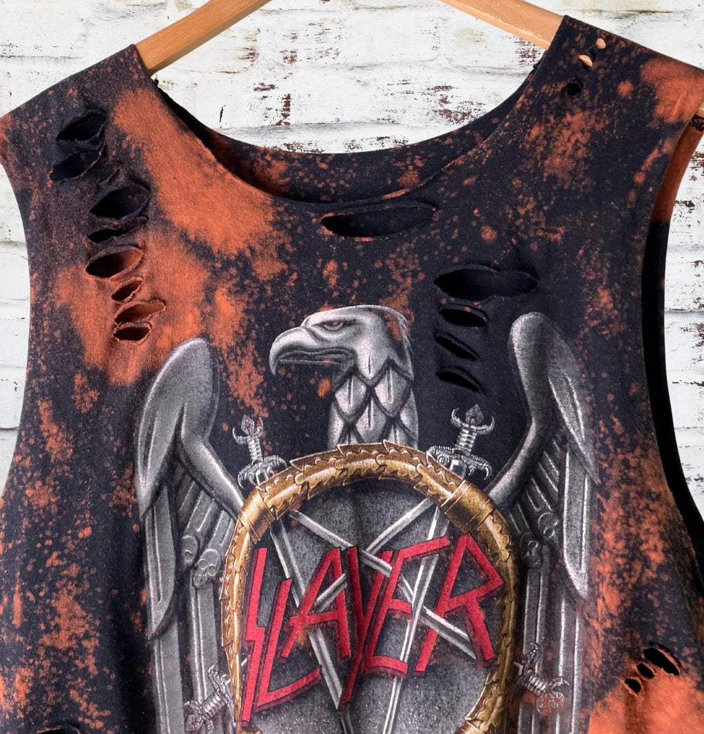 Slayer Classic Logo Thrashed Tee