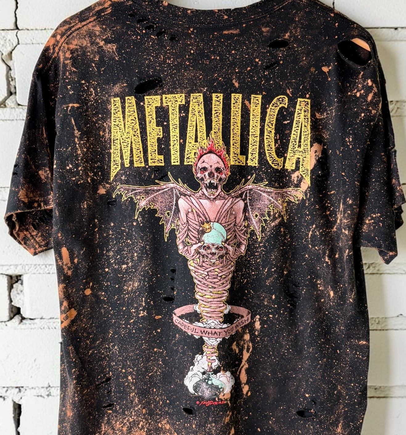 Metallica - King Nothing Bleached Distressed Tee