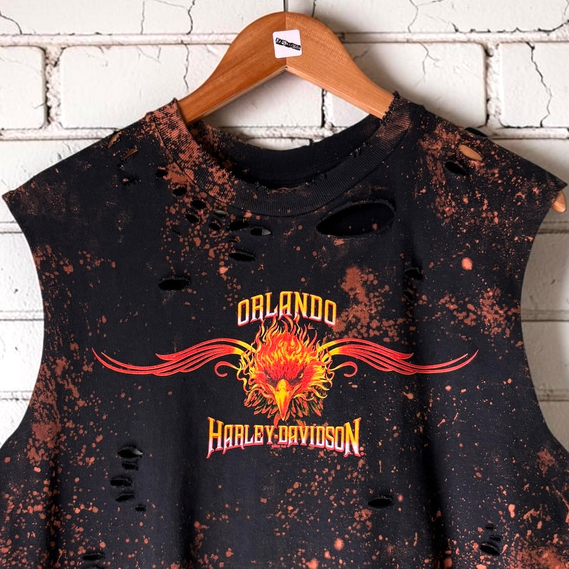 Harley Davidson Orlando Bleached distressed T-Shirt