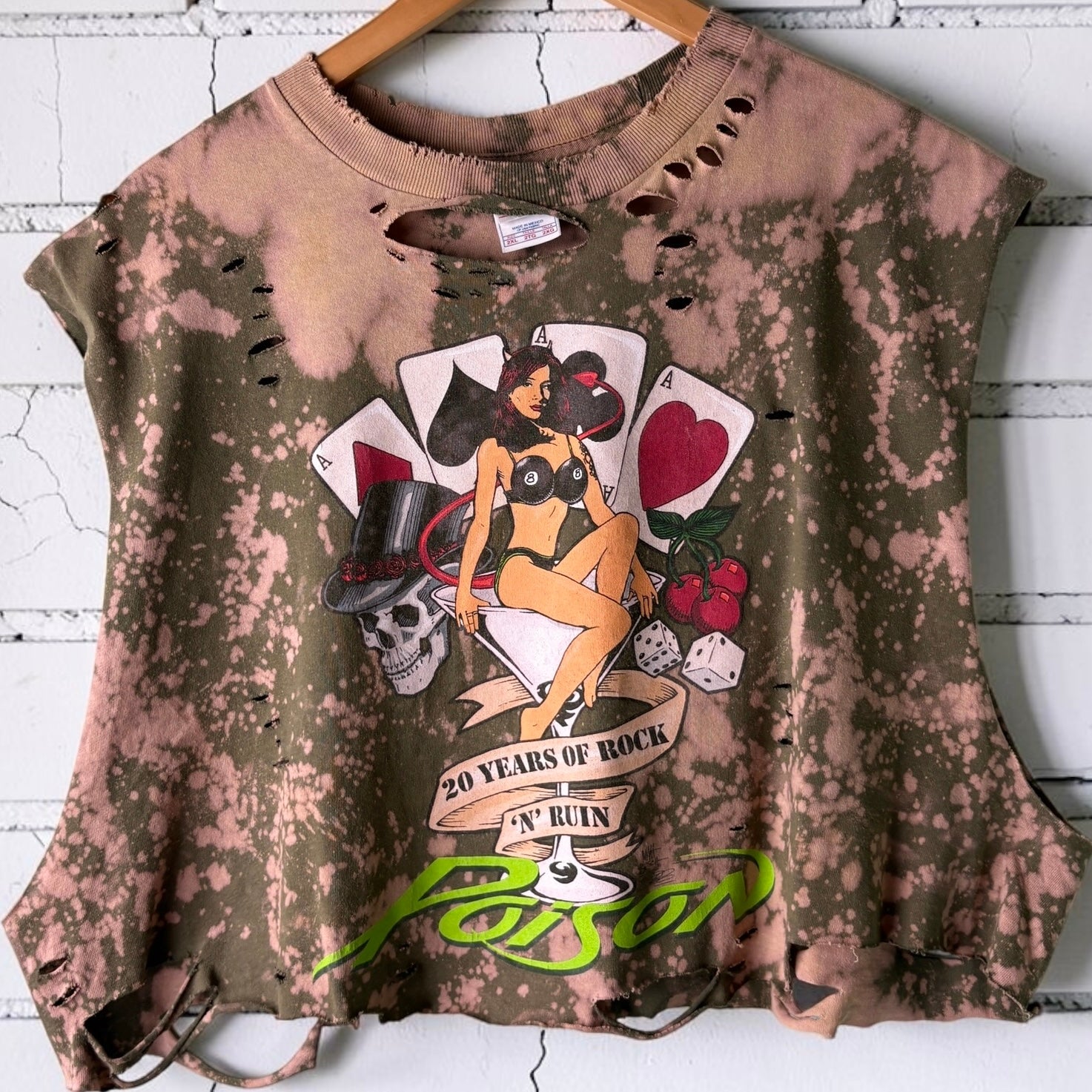Vintage Y2K Poison 20th Anniversary Distressed Tee