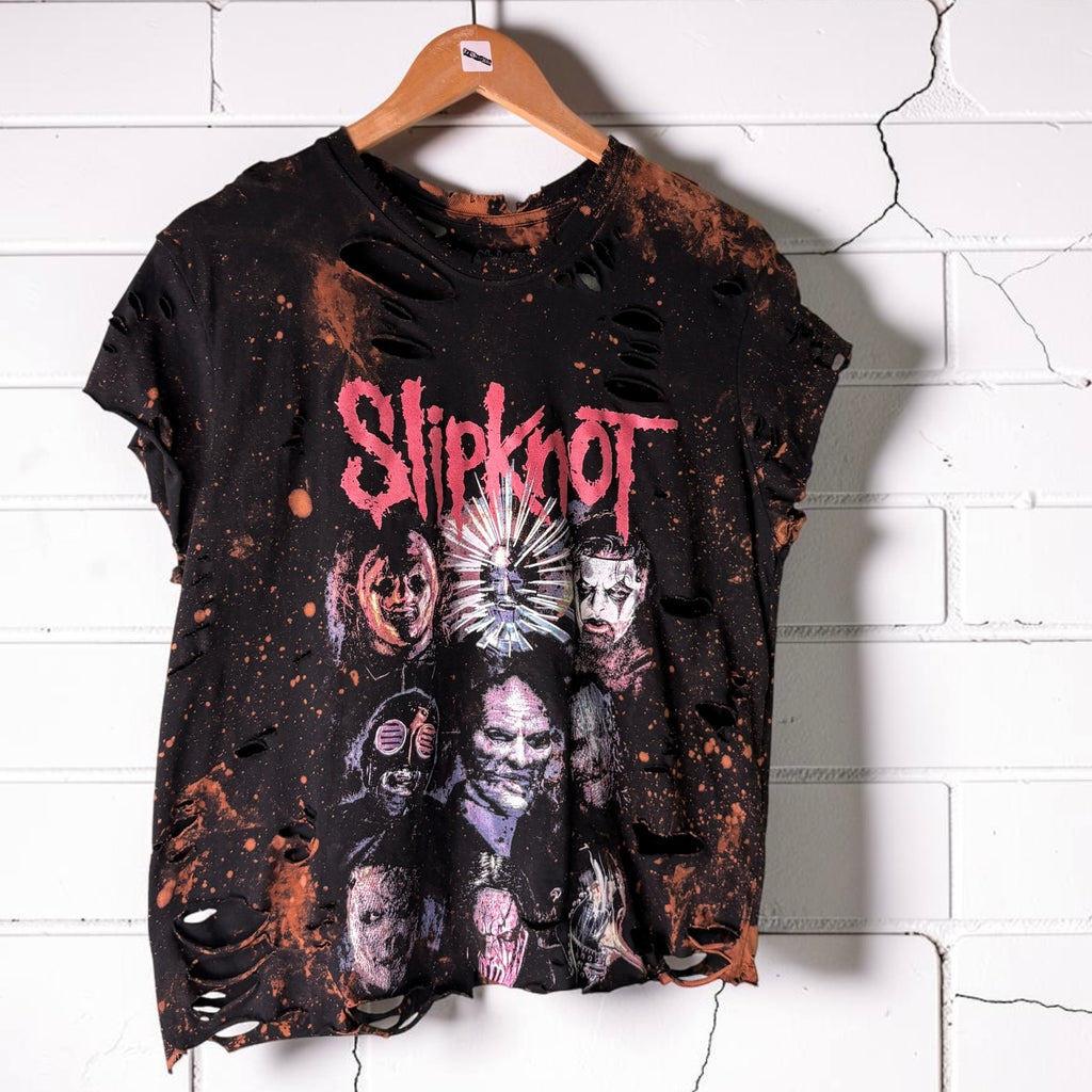 Slipknot Distressed Band Tee Size Medium