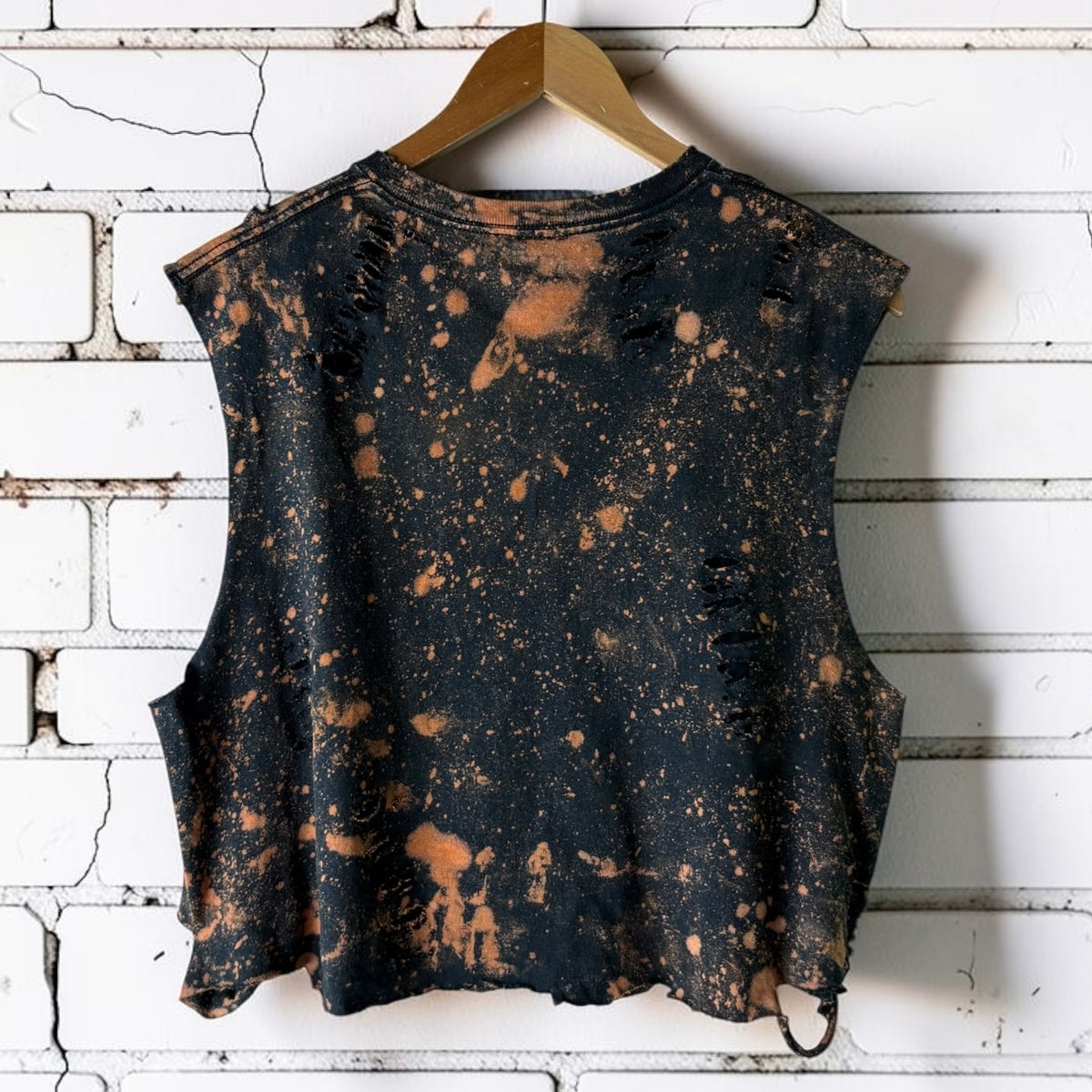 Skull Thrashed Bleached Graphic Tee