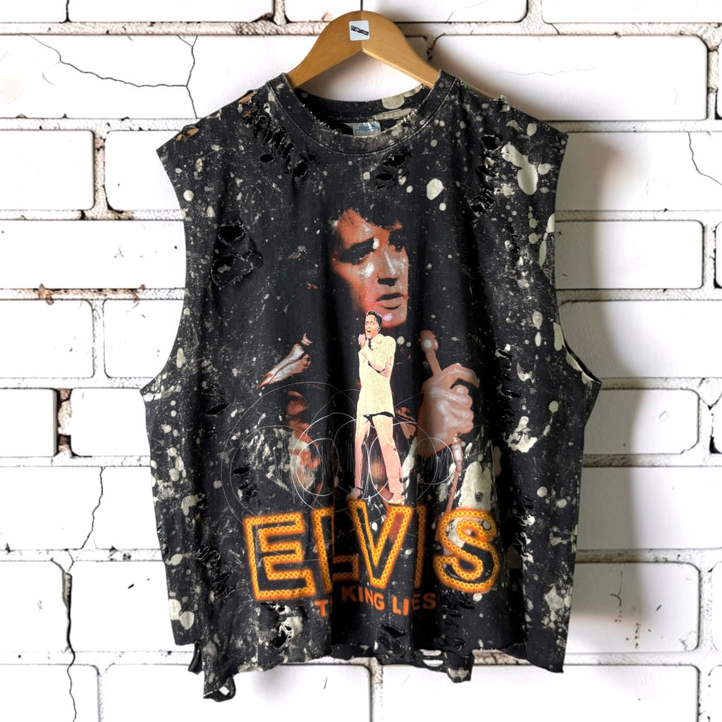Elvis Bleached Vintage Graphic Tee