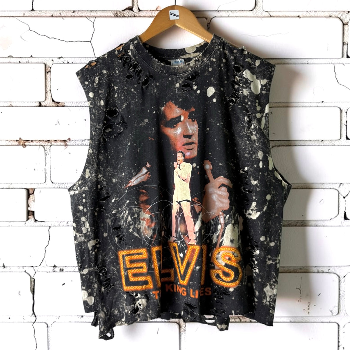 Elvis Bleached Vintage Graphic Tee