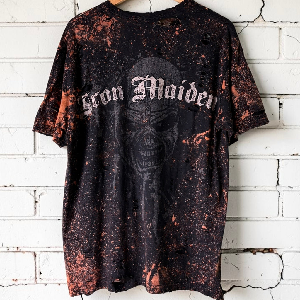 Iron Maiden The Trooper Bleached Distressed Tee