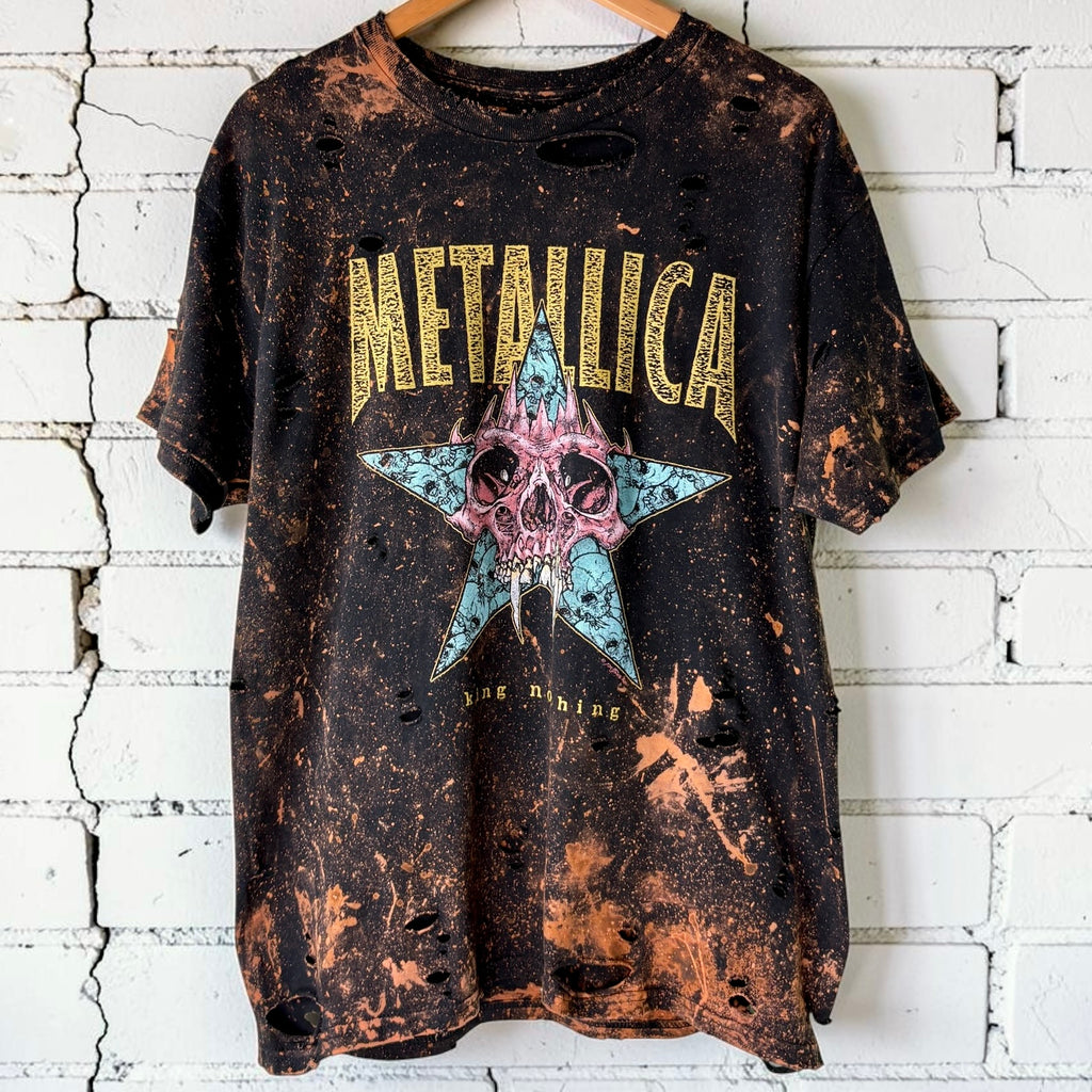 Metallica - King Nothing Bleached Distressed Tee