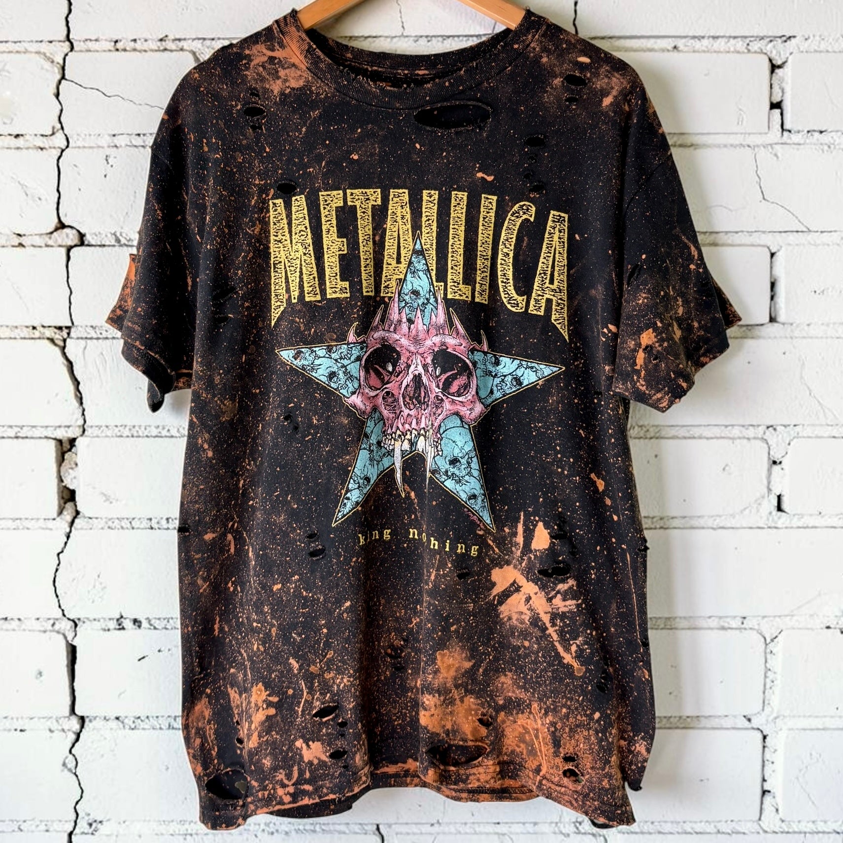 Metallica - King Nothing Bleached Distressed Tee