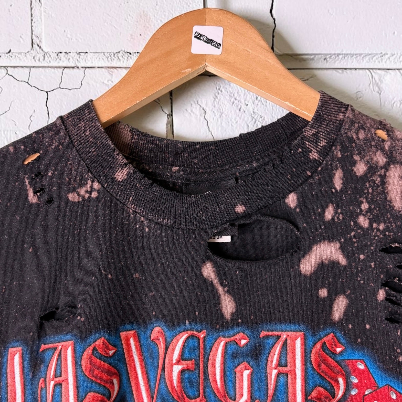 Harley Davidson Las Vegas Bleached Cropped Tee