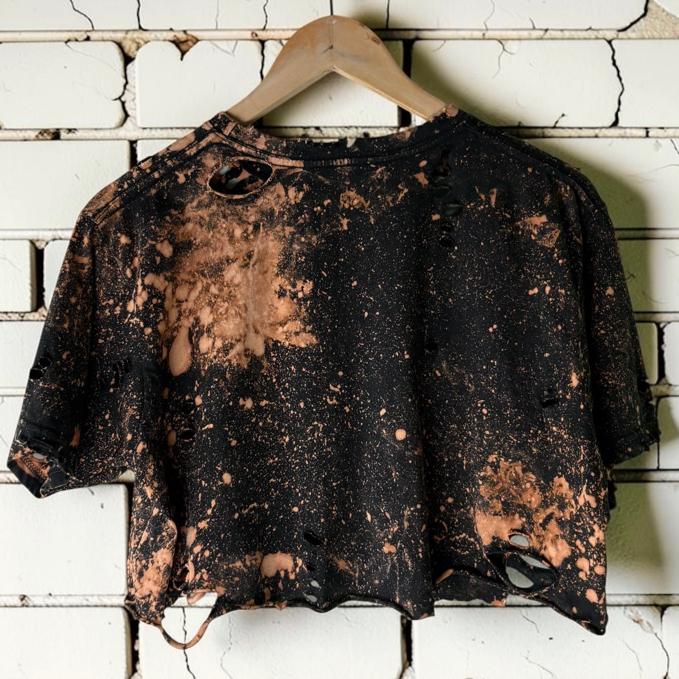 Blink 182 Bleached Shirt Distressed Cropped Punk Band Tee