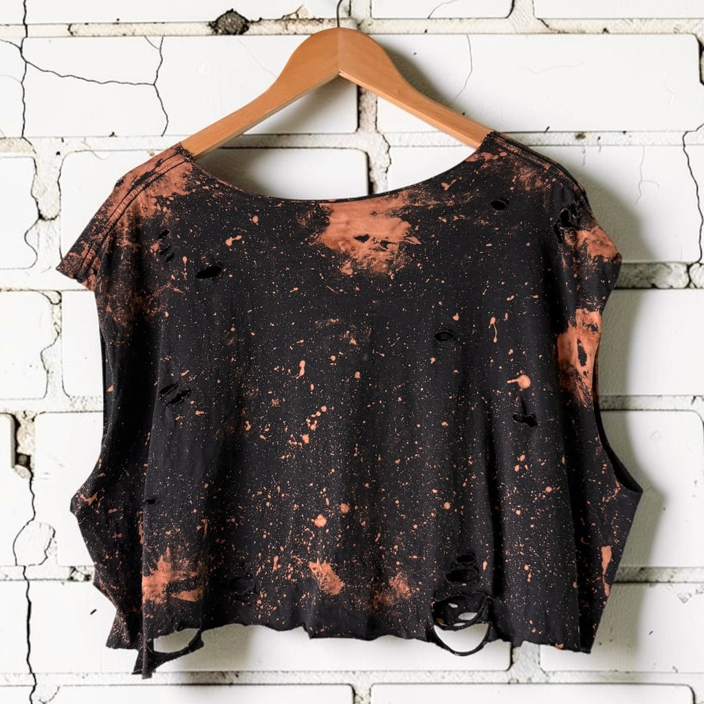 Red Hot Chili Peppers - Classic Logo Bleached Distressed Band Tee