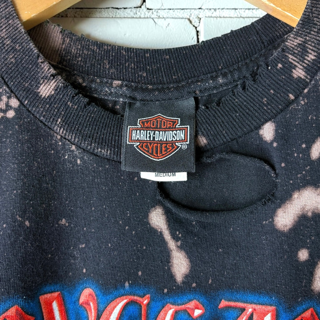 Harley Davidson Las Vegas Bleached Cropped Tee