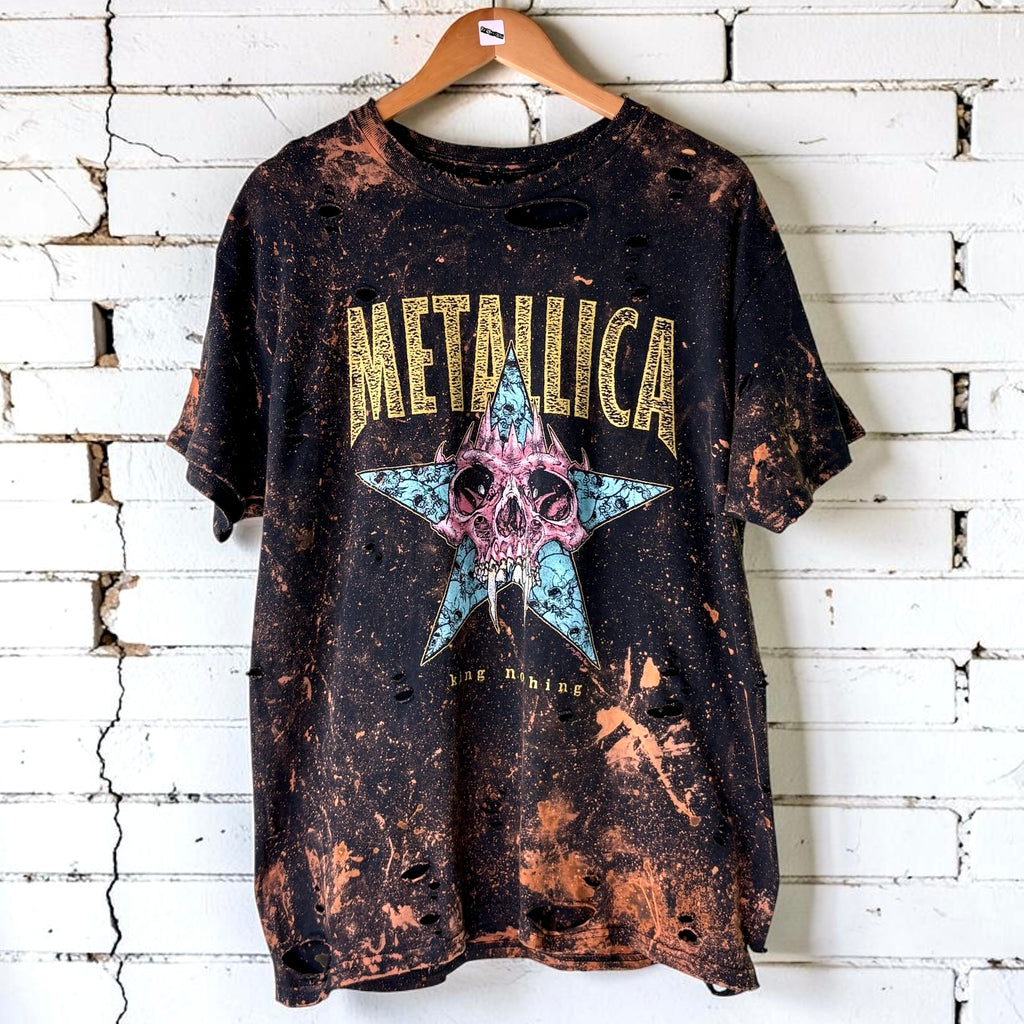 Metallica - King Nothing Bleached Distressed Tee