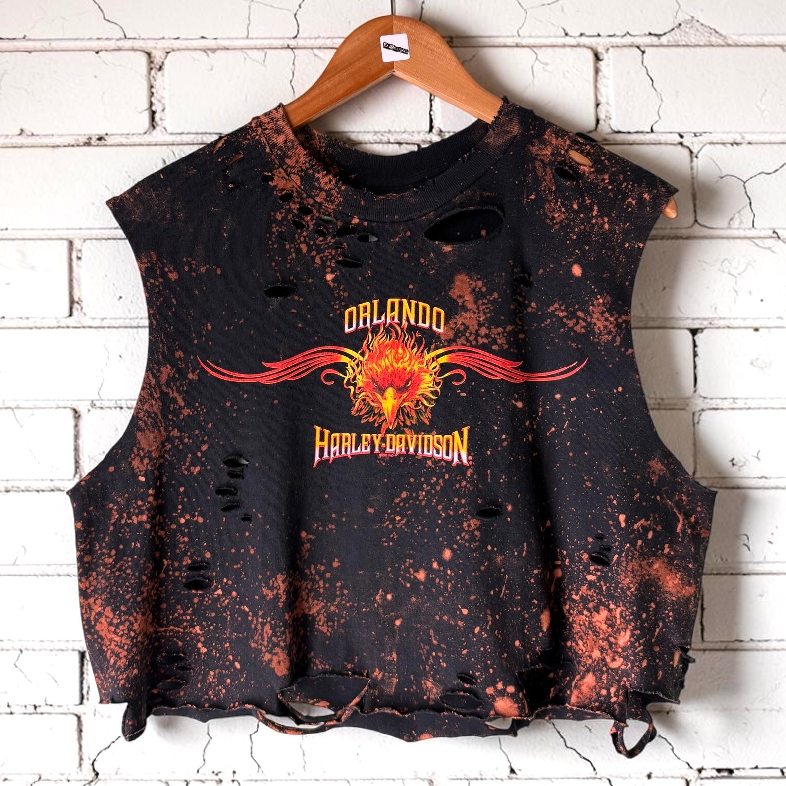 Harley Davidson Orlando Bleached distressed T-Shirt