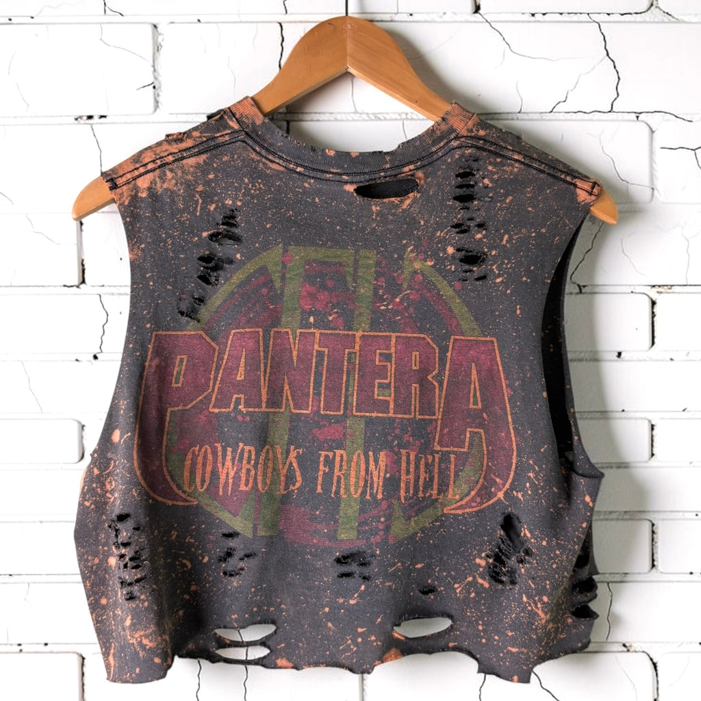 Pantera Cowboys From Hell Bleached Distressed Tee