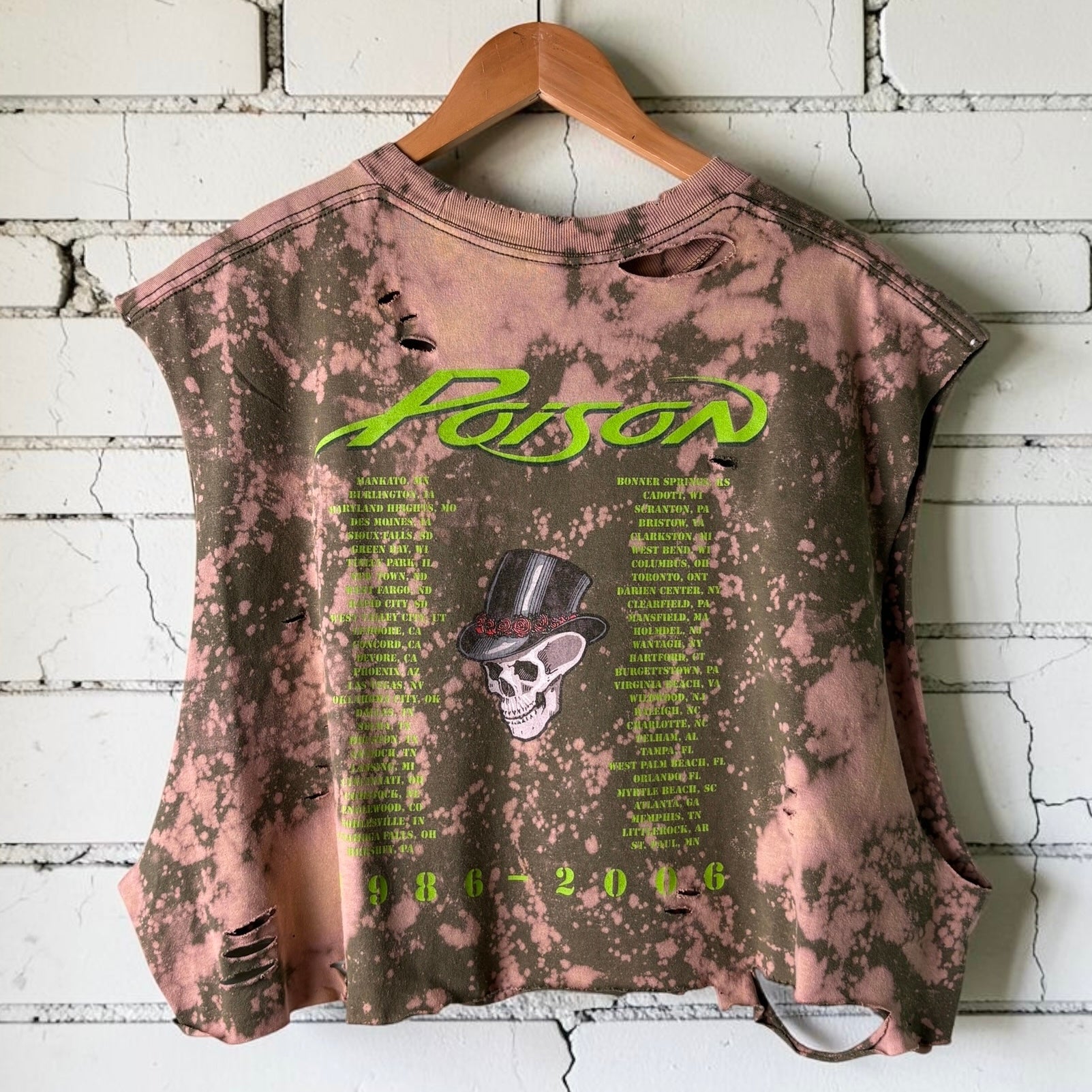 Vintage Y2K Poison 20th Anniversary Distressed Tee