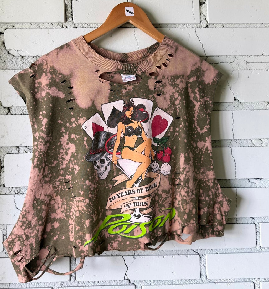 Vintage Y2K Poison 20th Anniversary Distressed Tee