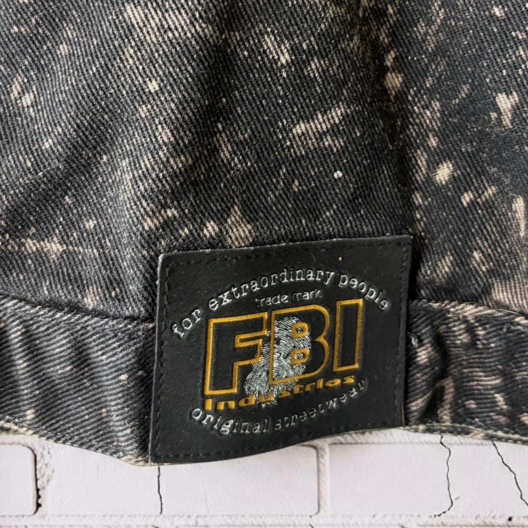 SOAKED IN BLEACH - Custom Bleached Denim Jacket Size Small