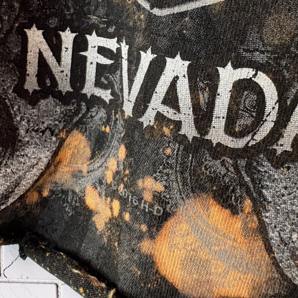Harley Davidson Las Vegas Bleached Cut Off Tee Size Medium