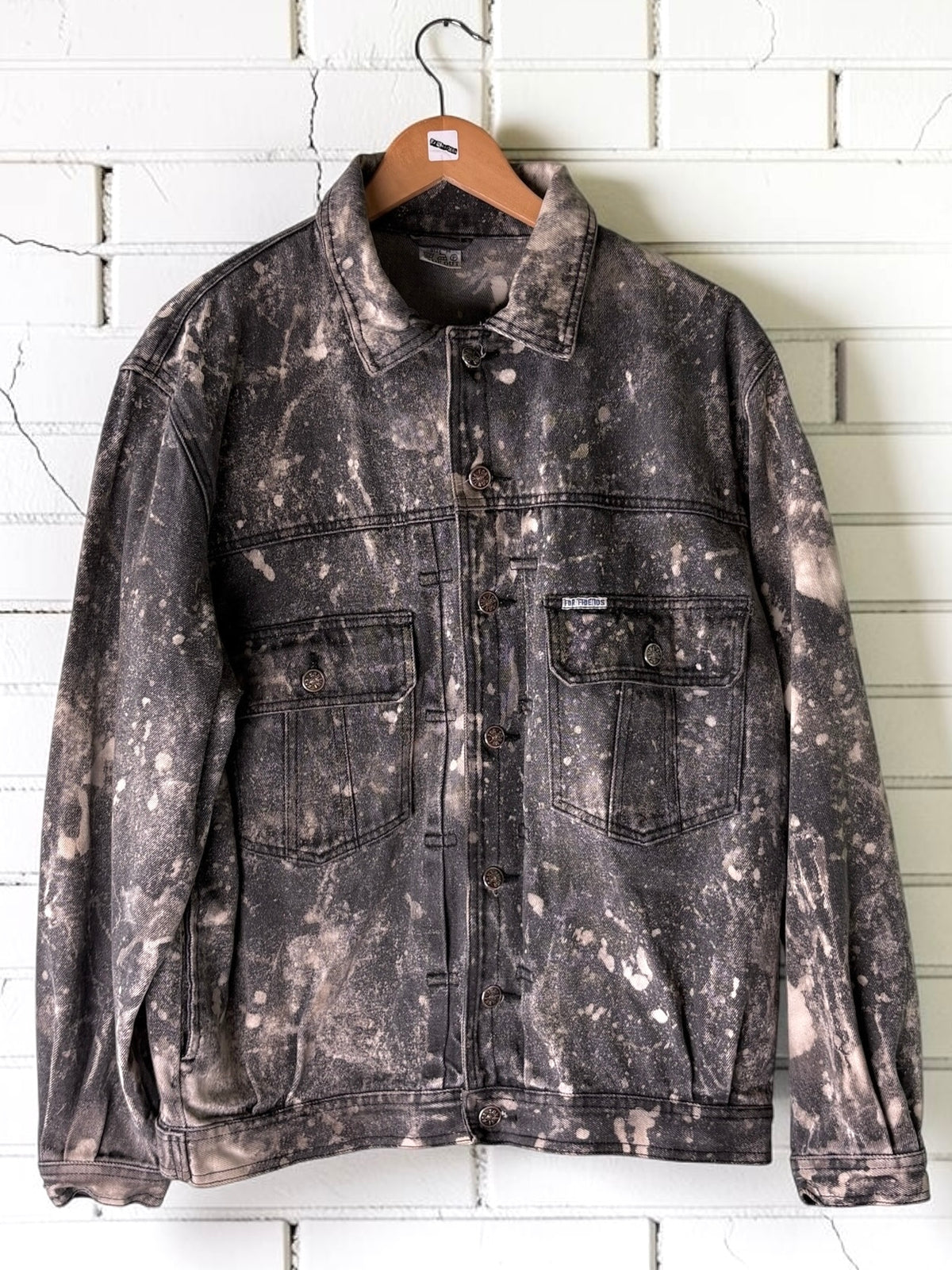 DIY OR DYE - Custom Bleach-Dyed Black Denim Trucker Jacket