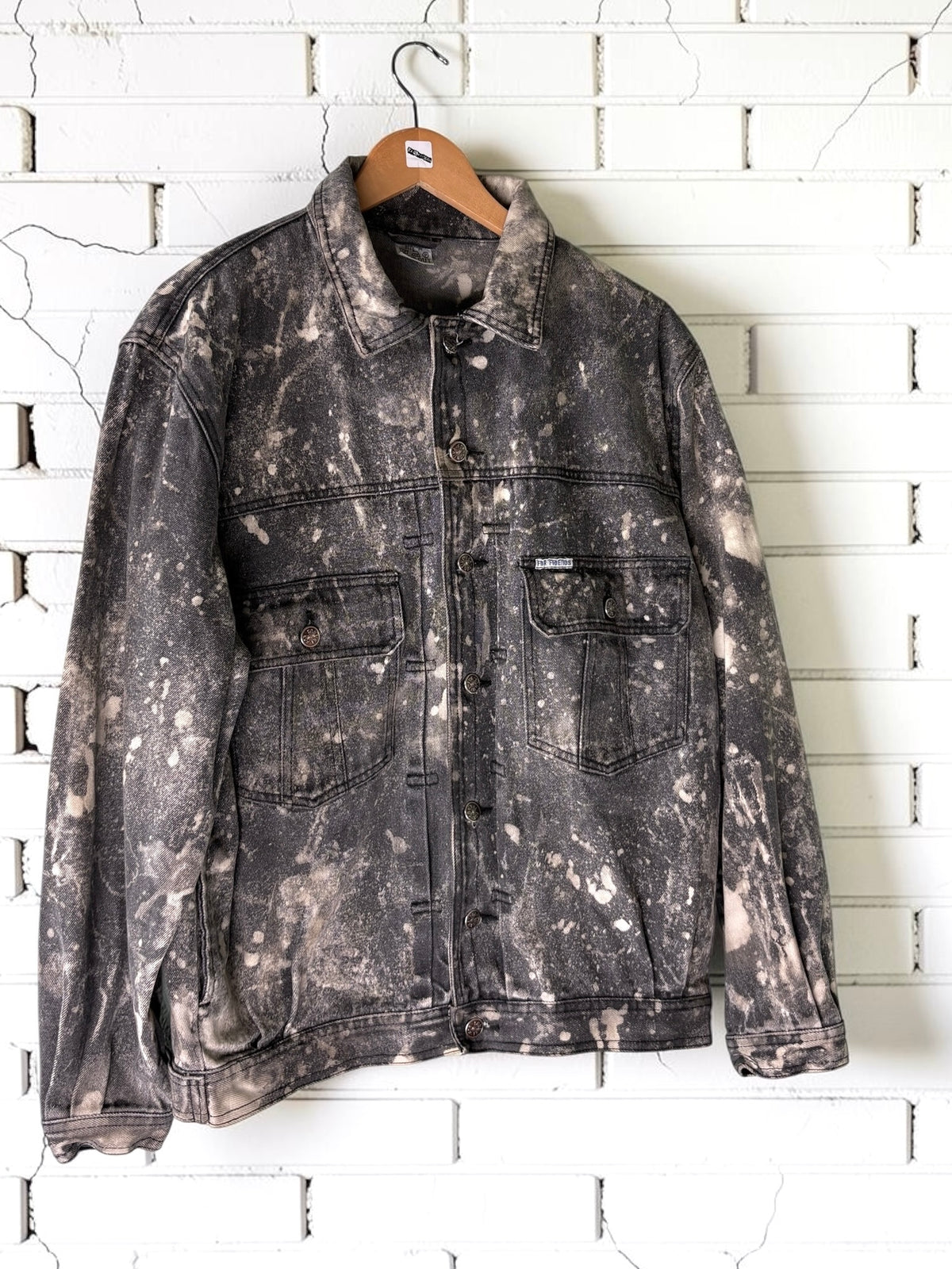 DIY OR DYE - Custom Bleach-Dyed Black Denim Trucker Jacket
