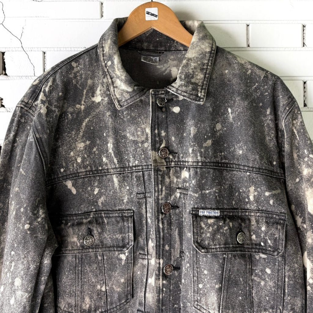 DIY OR DYE - Custom Bleach-Dyed Black Denim Trucker Jacket