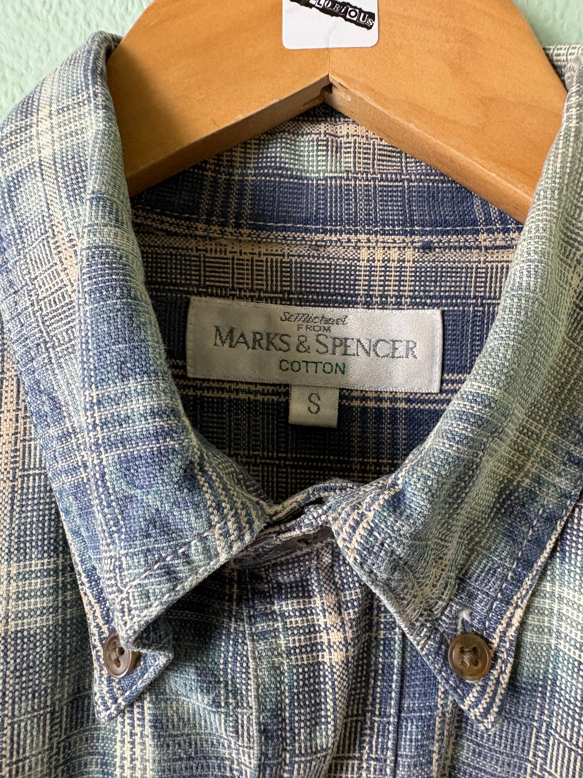 Reworked Bleach-Splattered Flannel Shirt - Size Small Grunge Plaid