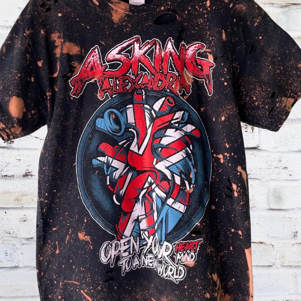 Asking Alexandria Distressed Shredded Tee