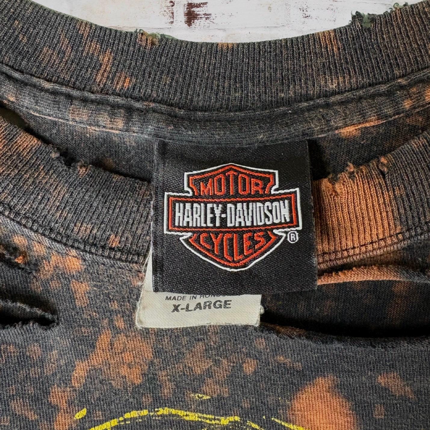 Harley Davidson Chicago Distressed Cropped Tee