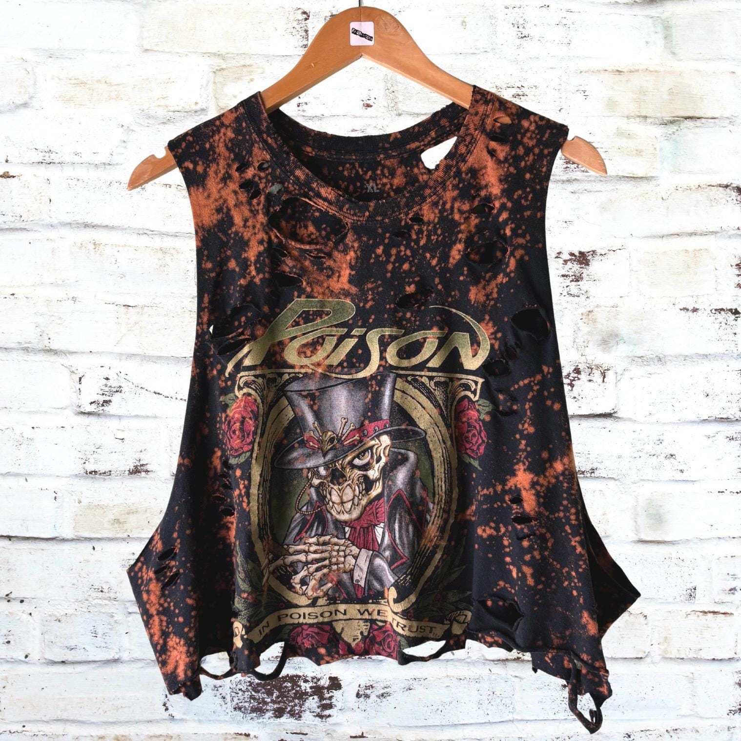 Poison - In Poison We Trust Bleached Band Tee