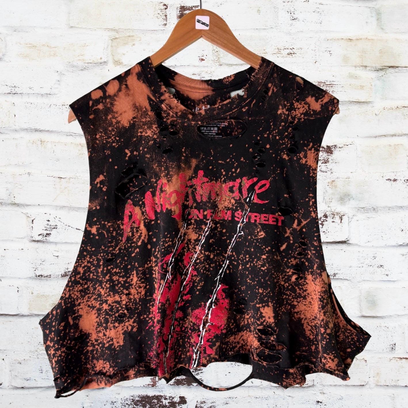 A Nightmare On Elm Street Distressed Horror Tee