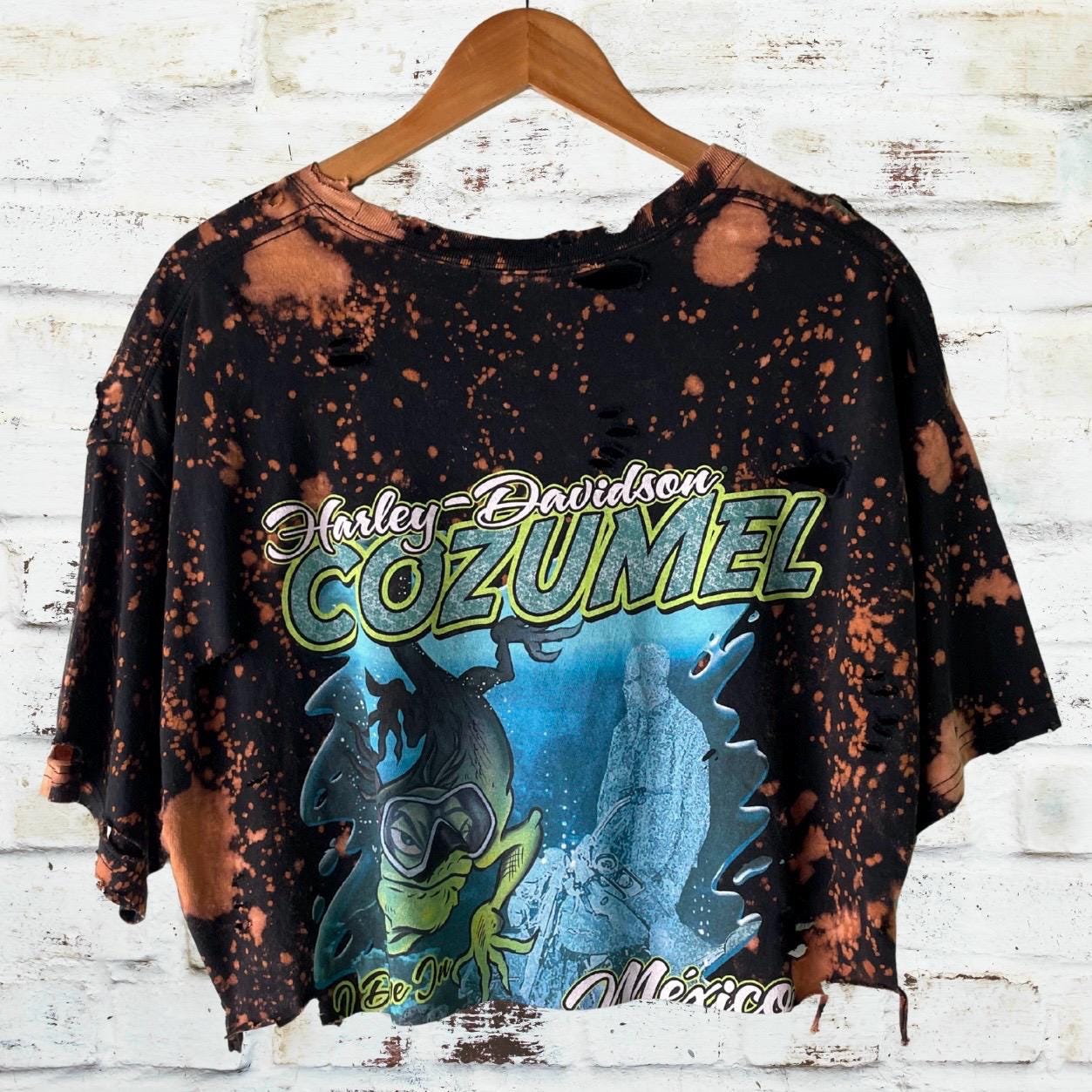 Harley Davidson Mexico Bleached Crop Tee